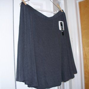 Charcoal Grey Circle Skater Skirt